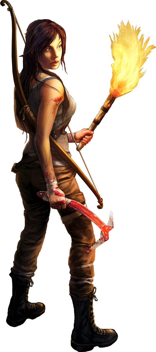 Download - Tomb Raider 2013 Render (660x1482), Png Download