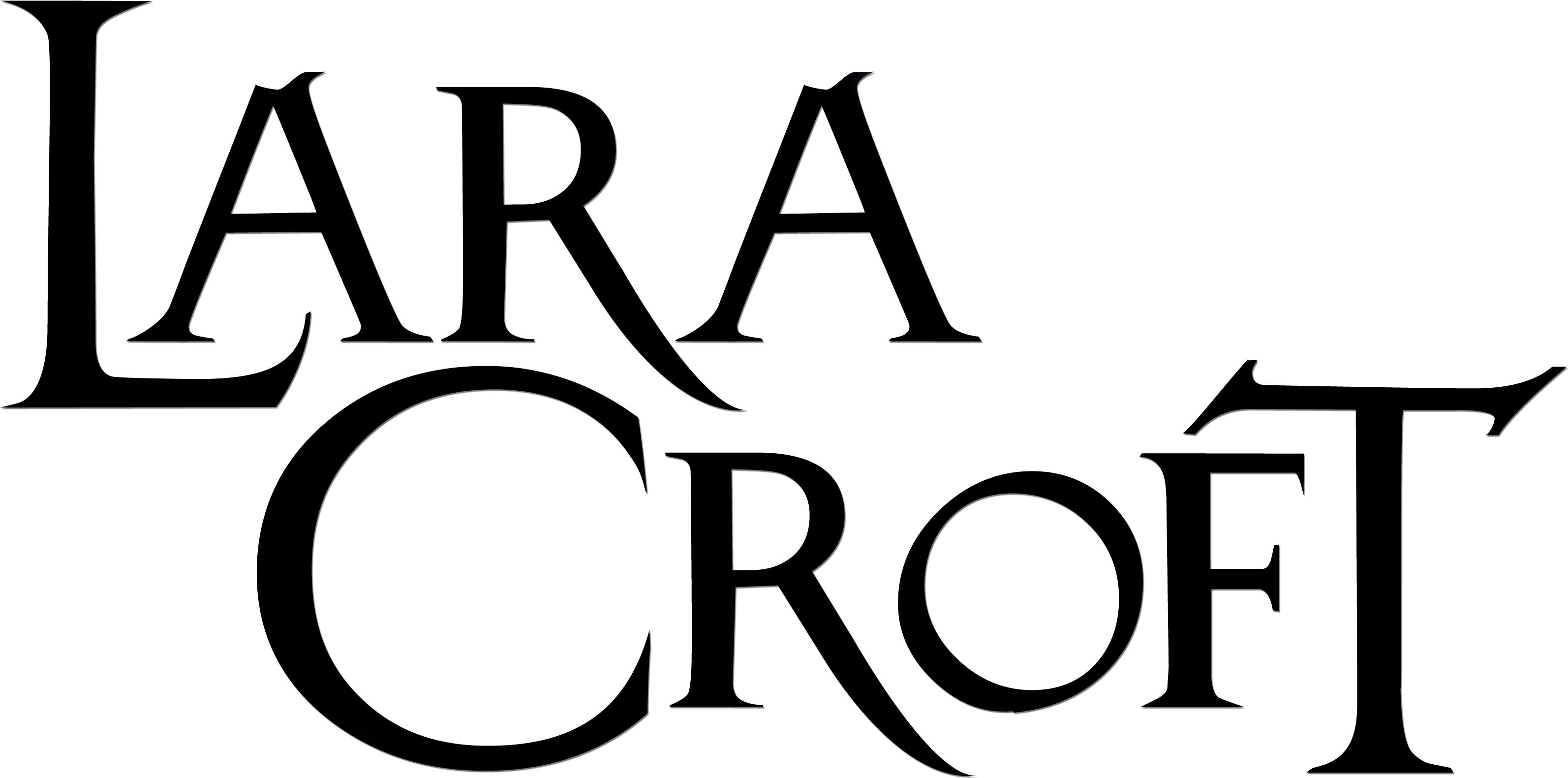 00 - Lara Croft Go Logo (3246x1619), Png Download