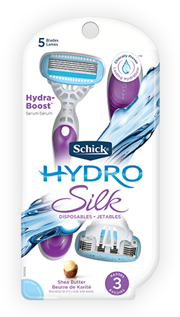 Schick Hydro Silk Women's Disposable Razor - Schick Hydro Silk Disposable Razors For Women, 3 Count (470x450), Png Download