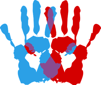 Ambidextrie Hand Symbol Print Color Paint - Chiropractic Quotes (406x340), Png Download