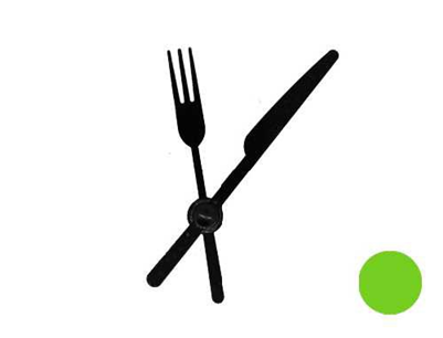 Clock Hands Cutlery 60mm And 71mm Artemio - Melee Weapon (400x400), Png Download