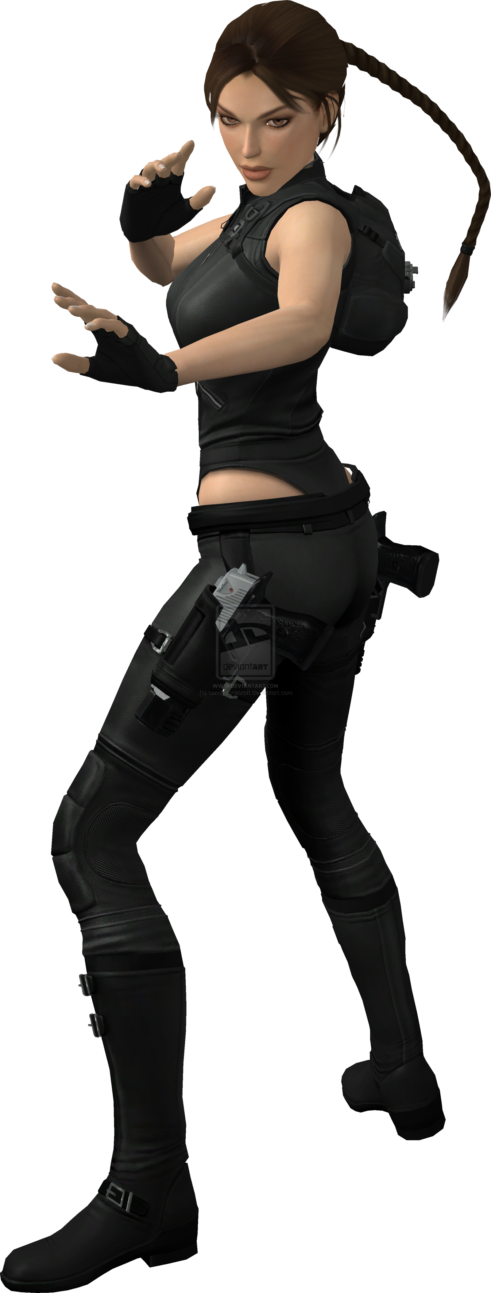 Lara Croft Png Download - Lara Croft Fan Transparent (1600x4206), Png Download