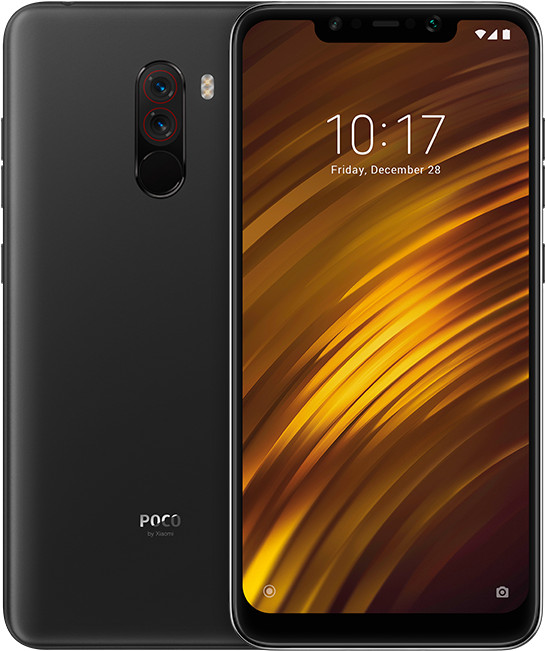 Global Version Xiaomi Pocophone F1 Poco F1 6gb 64gb - Xiaomi Pocophone F1 Black (800x800), Png Download