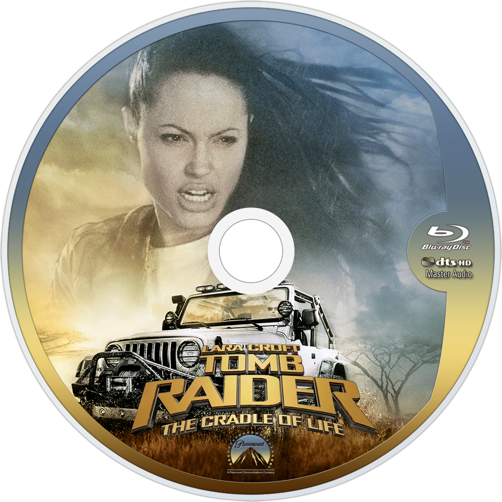 Lara Croft Tomb Raider - Tomb Raider The Cradle Of Life Dvd Label (1000x1000), Png Download