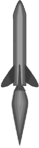 Missile, Lift-off, Start, Fire, Radiant Fire - Rocket (250x500), Png Download