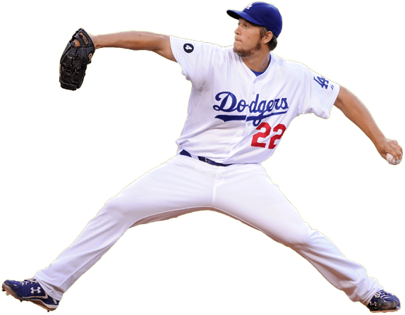 Sports - Clayton Kershaw Glove Size (574x447), Png Download
