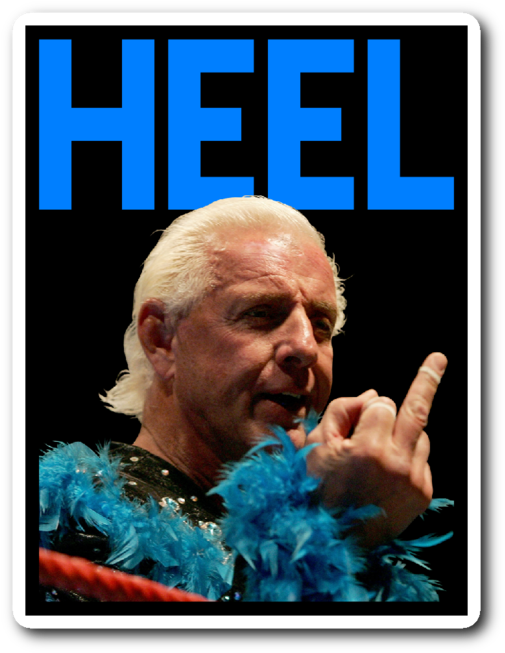 Heel Sticker - Ric Flair Wwe Wcw Signed Autographed 16x20 (690x690), Png Download