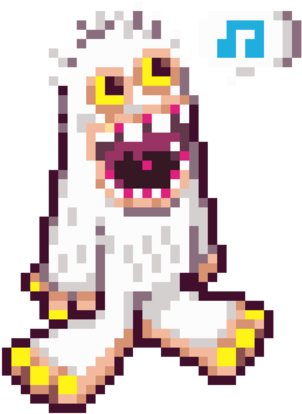 Mammott Pixel Dodgers 2 - Wiki (373x479), Png Download