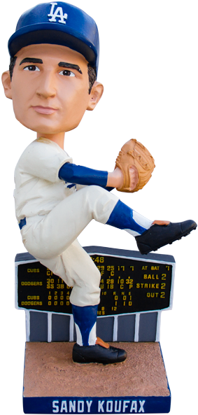 Sandy Koufax Bobblehead - Sandy Koufax Bobblehead 2015 (349x633), Png Download