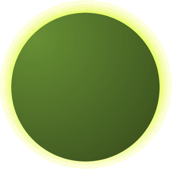 Glowing Dodgeball - Circle (596x585), Png Download