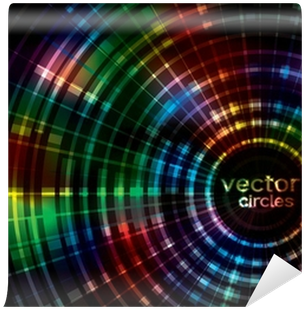 Colorful Glowing Techno Circle Spectrum Background - Graphics (400x400), Png Download