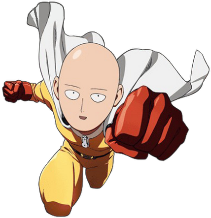 Photo - Sangoku Vs One Punch Man (530x550), Png Download