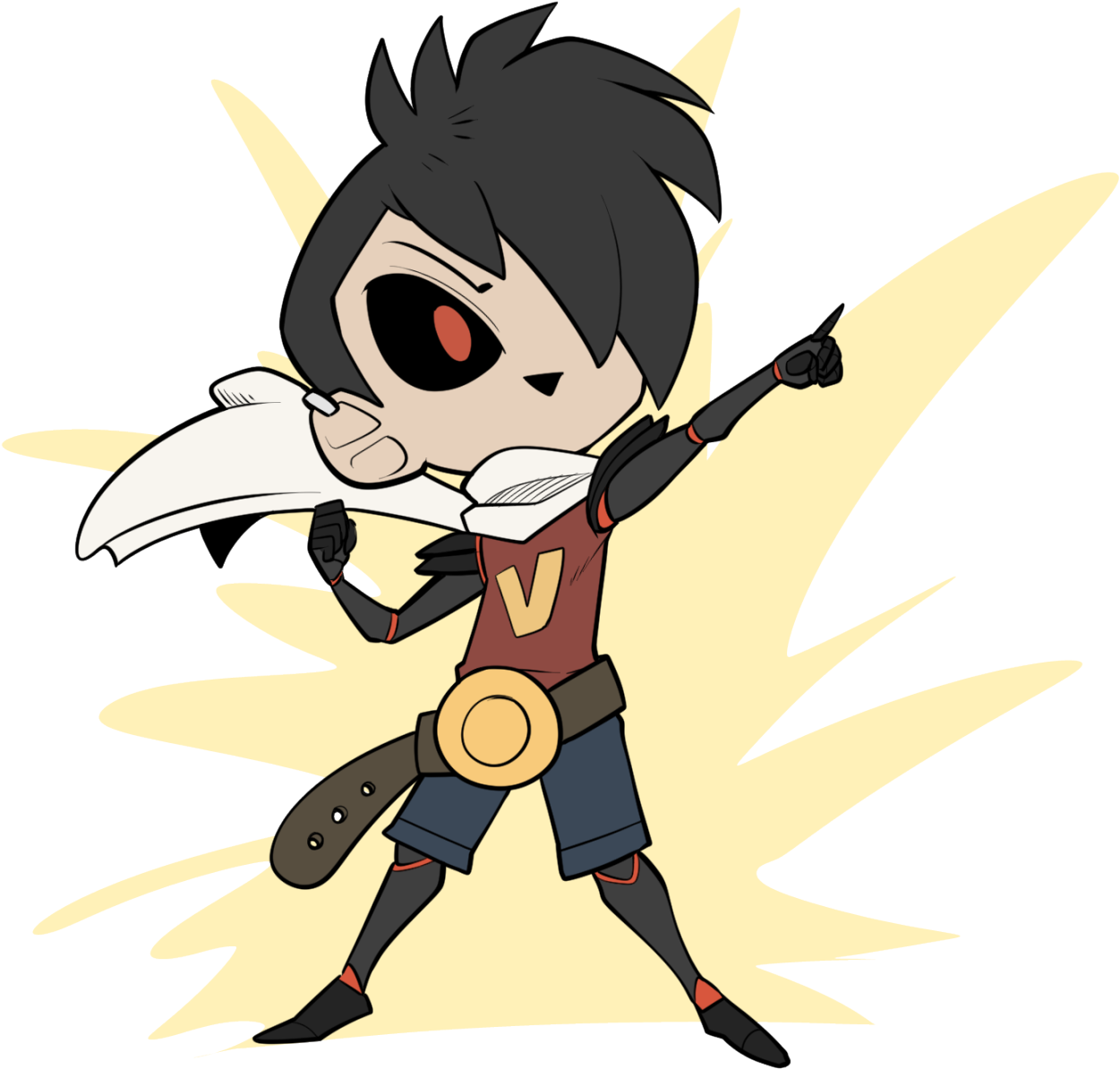 Vi / Toil Ends Up Being Very Fond Of Kamen Rider/power - Cartoon (1280x1216), Png Download