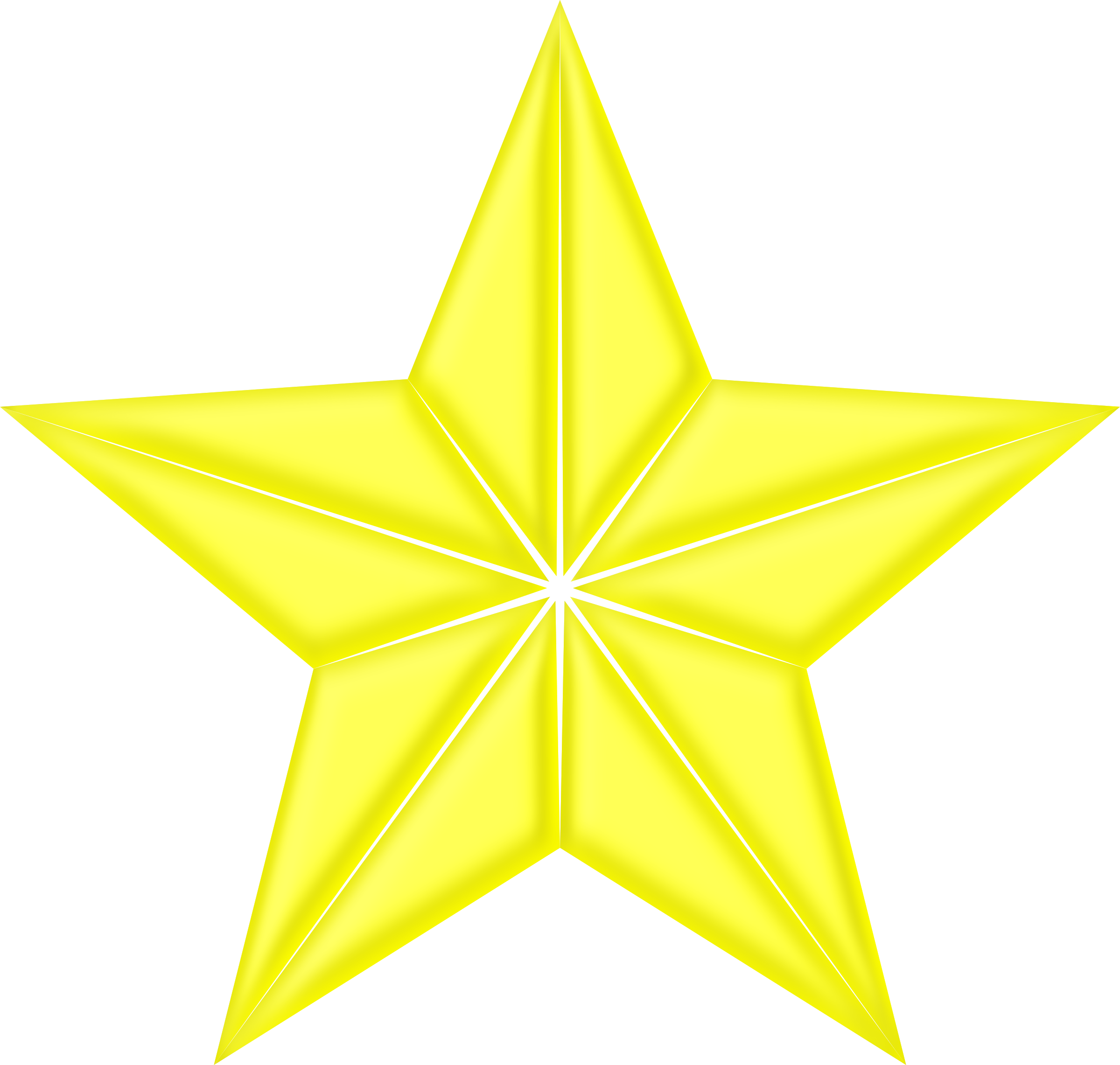 This Free Icons Png Design Of 3d Segmented Yellow Star (2400x2283), Png Download