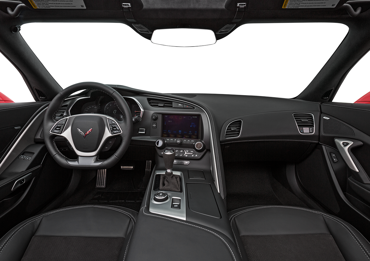 Interior Overview - 2019 Corvette Z06 Convertible Interior (1278x902), Png Download