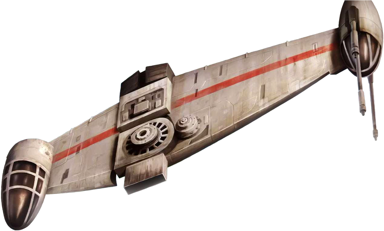 H-60 Tempest Heavy Bomber - Star Wars Flying Wing (1365x816), Png Download