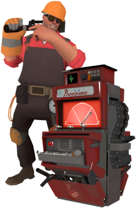 Engineer - Team De La Meme Fortress (300x436), Png Download