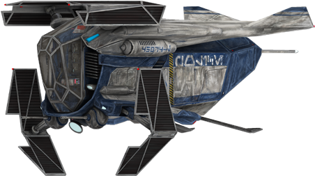 Imperial Patrol Transport - Star Wars Republic Police Gunship (480x280), Png Download