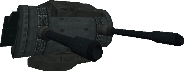 Heavy Ship Cannon - Star Wars Spaceship Weapons (622x241), Png Download