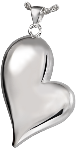 Teardrop Heart Cremation Pendant - Cremation Ashes Necklace, Teardrop Heart Pendant, Cremation (500x500), Png Download