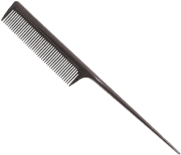 Comb Black Plastic - Rat Tail Comb (400x400), Png Download