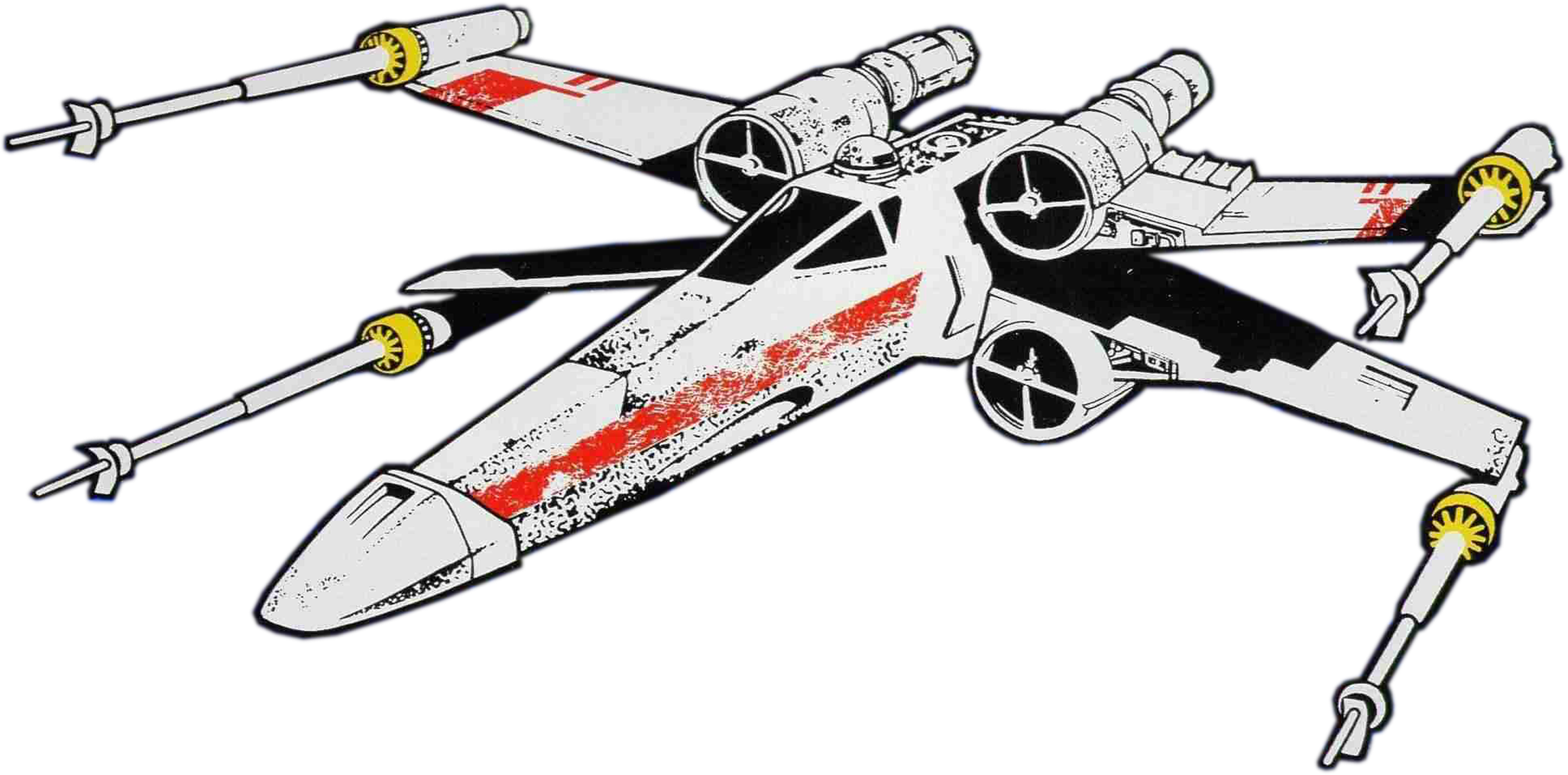 Aircraft Clipart Star Wars (3036x1501), Png Download