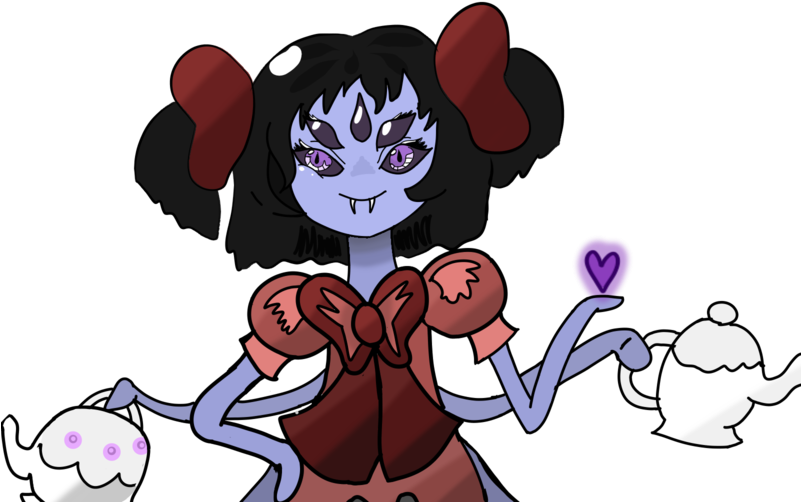 Muffet Undertale Png (800x600), Png Download