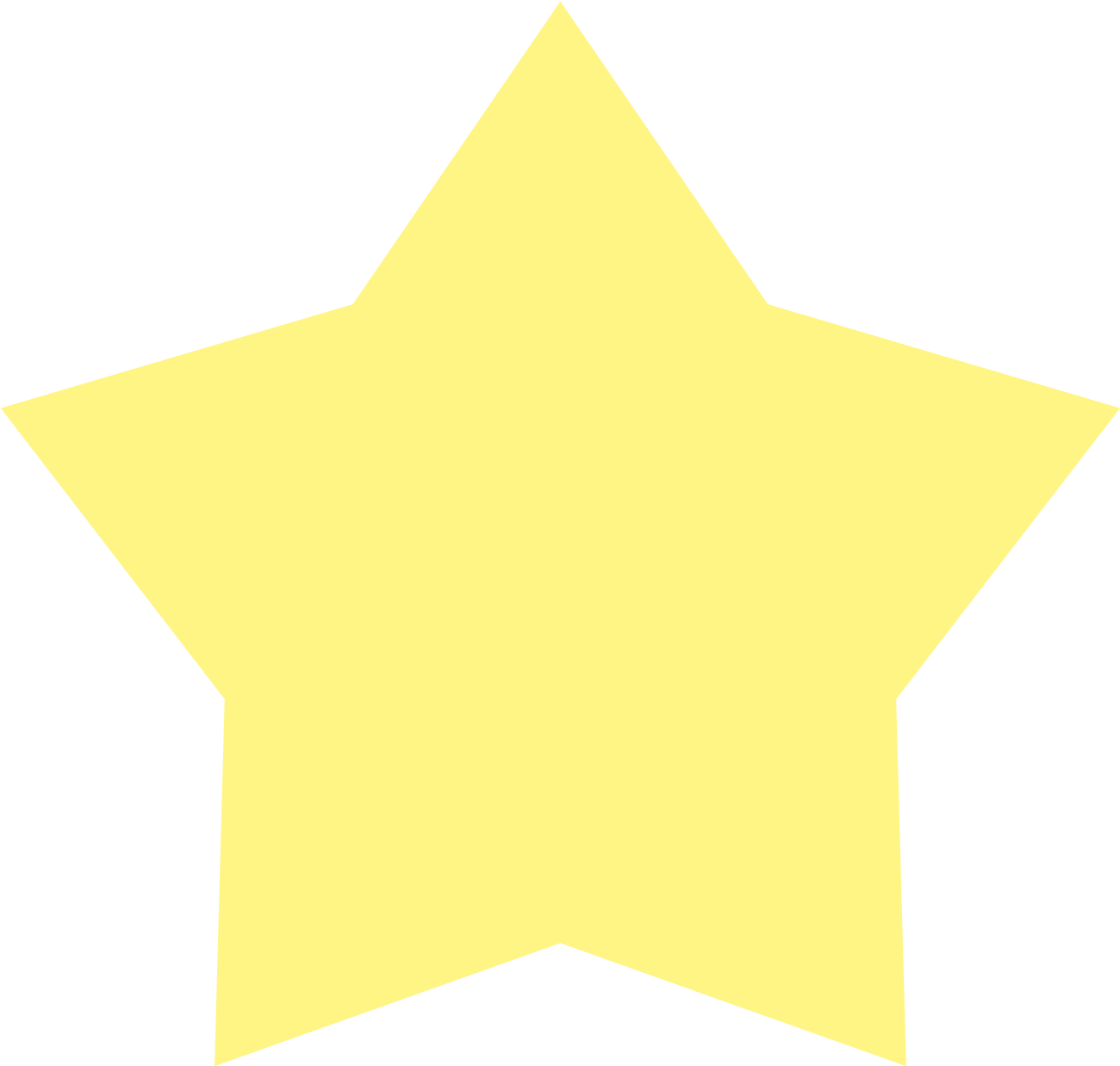 Yellow Star Shape - Talent Show Star (1449x1449), Png Download