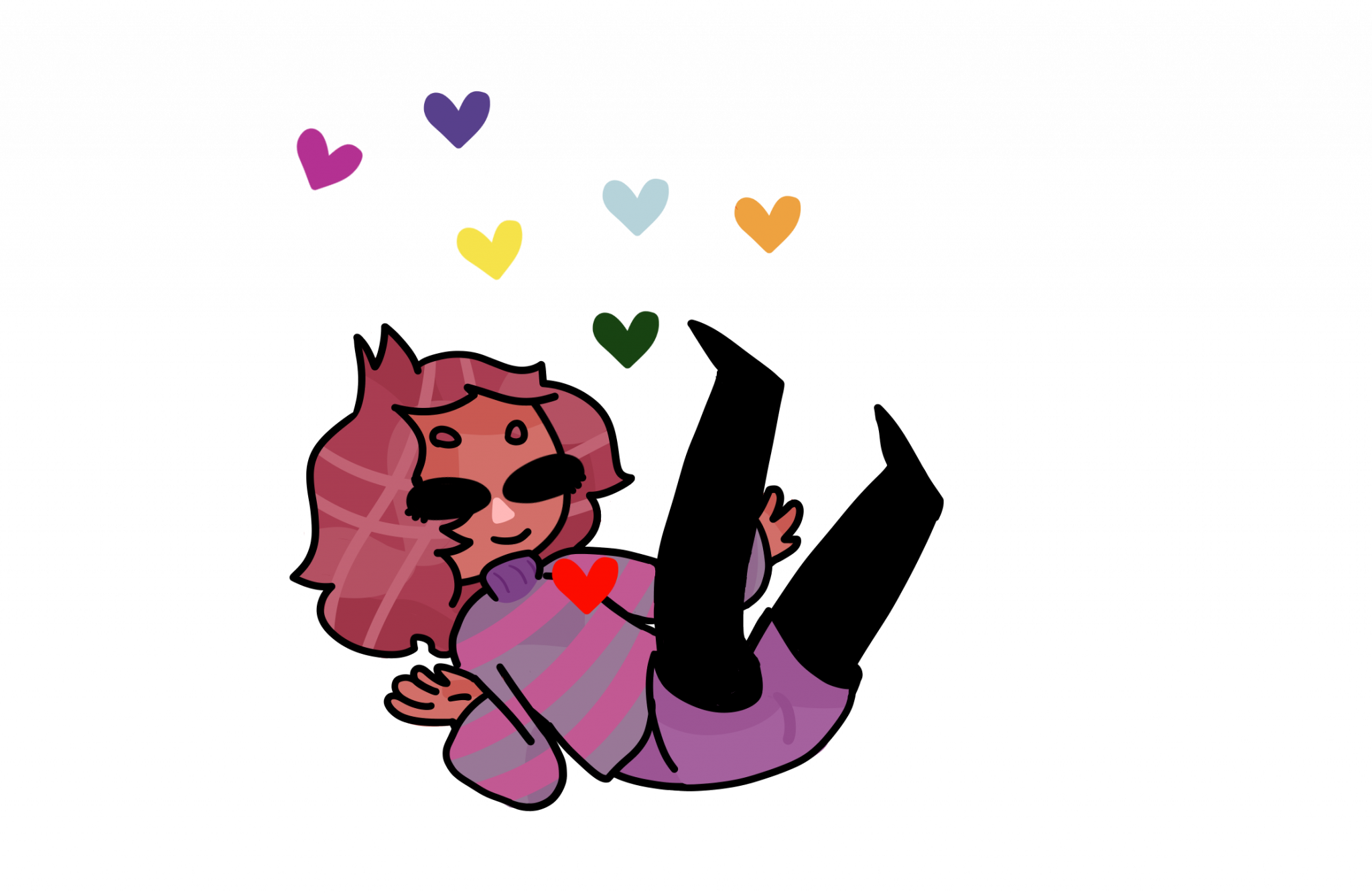 Rolling Frisk - Cartoon (2048x1333), Png Download