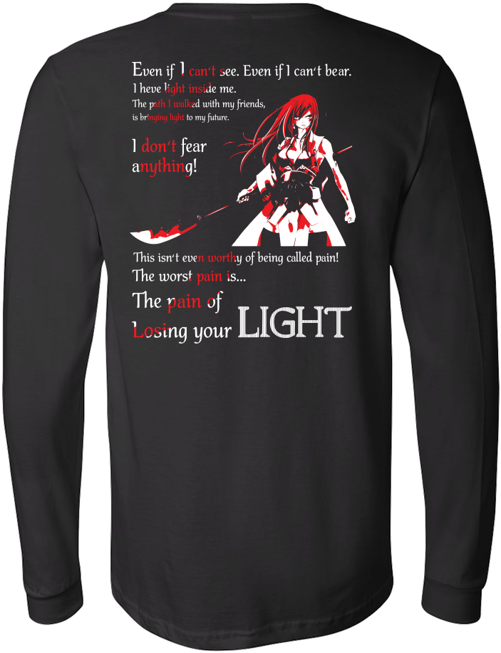 The Pain Of Losing Your Light Erza Scarlet - Wish A Mother Fucker Would T Shirt (1000x1000), Png Download