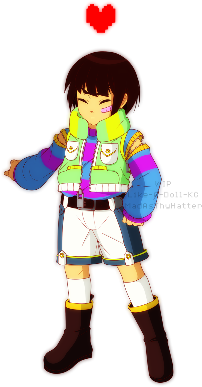 Clip Art Download Kh Frisk Wip By Madasthyhatter On - Cartoon (1024x1463), Png Download