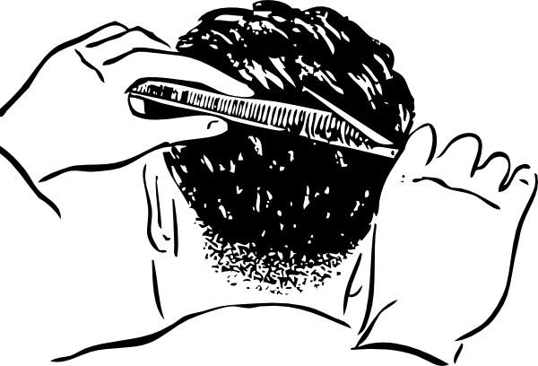 Shears And Comb Clipart Png For Web (600x408), Png Download