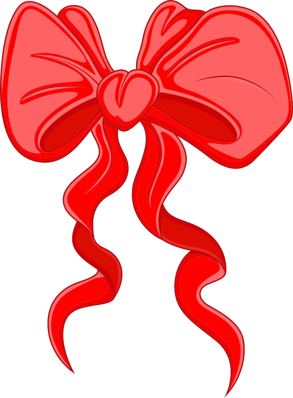 Clip Art Transparent Download Ribbon Cartoon Clip Art - Cartoon Bow (1024x1392), Png Download