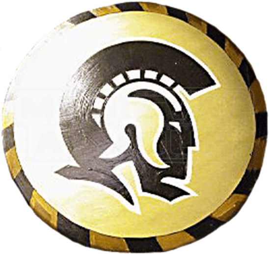 Wooden Gold Trojan Warrior Shield - Ualr Trojans (550x550), Png Download