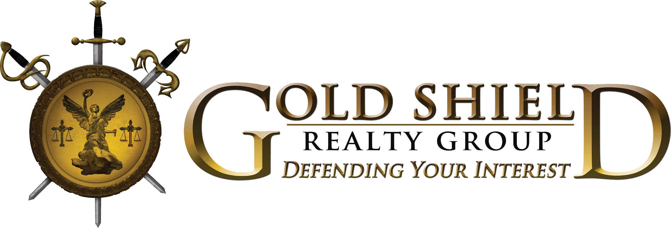 Gold Shield Realty Group (2273x774), Png Download