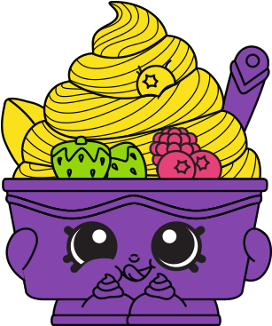 56112 Shopkins Glitzi Ice Cream Truck Yo Chi - 2014 Shopkins Figures - Yo-chi #123 Season 1 - (special (400x400), Png Download
