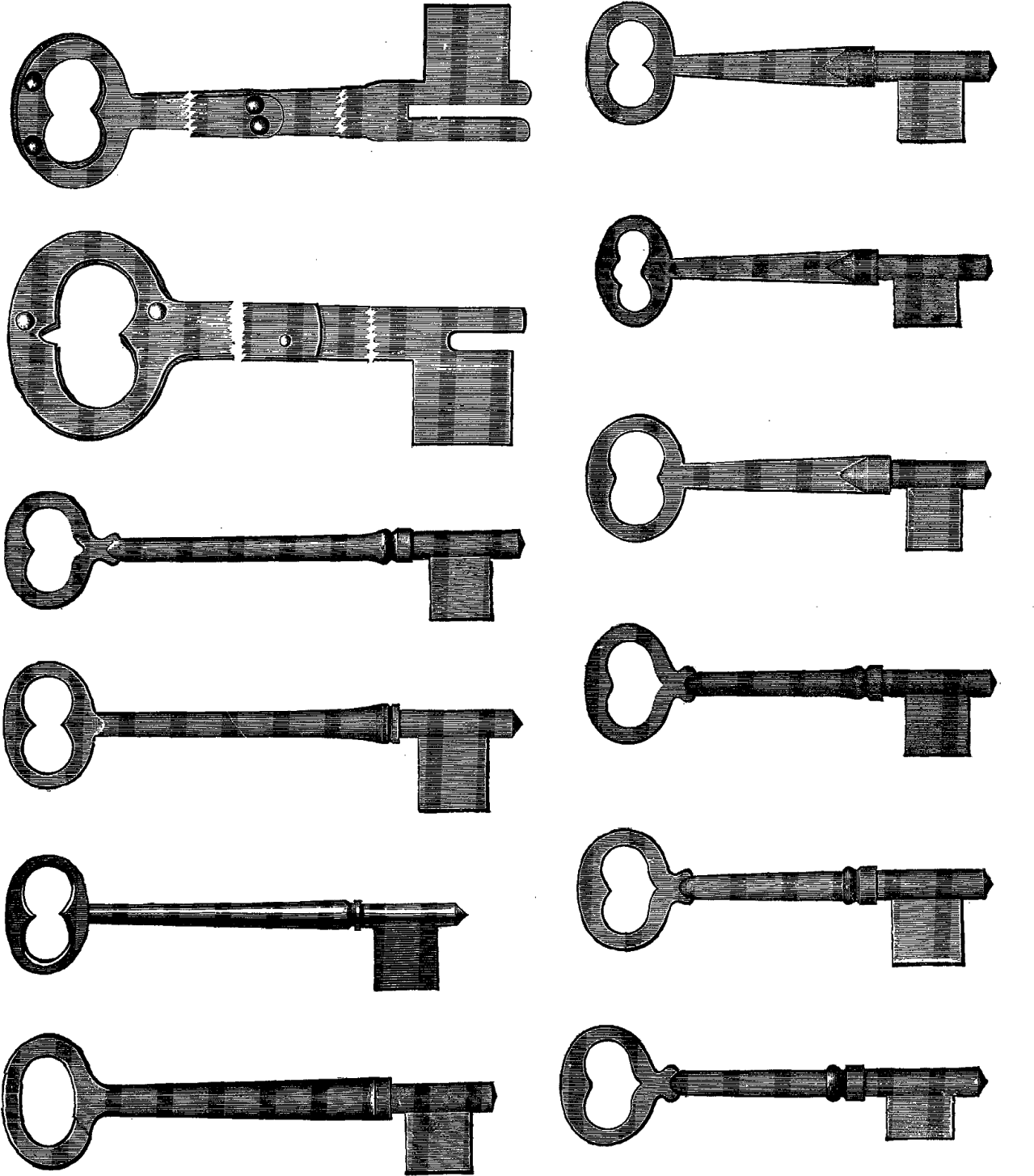 This Is A Fun Vintage Key Digital Collage Sheet I Created - Старинный Ключ Пнг (1364x1600), Png Download