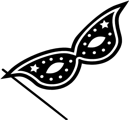 Mardi Gras Mask - Mask (540x436), Png Download