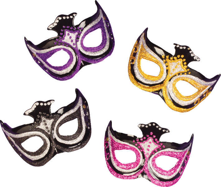 Mardi Gras) Mardi Gras Masks And Beads Mardi Gras Masks - Mardi Gras Mask (400x338), Png Download