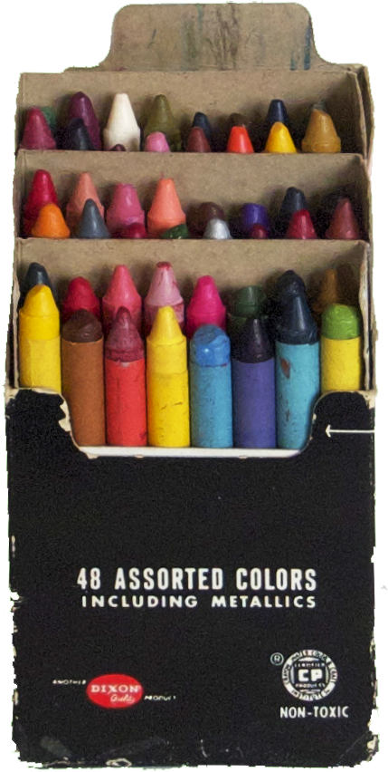 Crayons In The Realm Of Encaustic - Crayon (445x851), Png Download