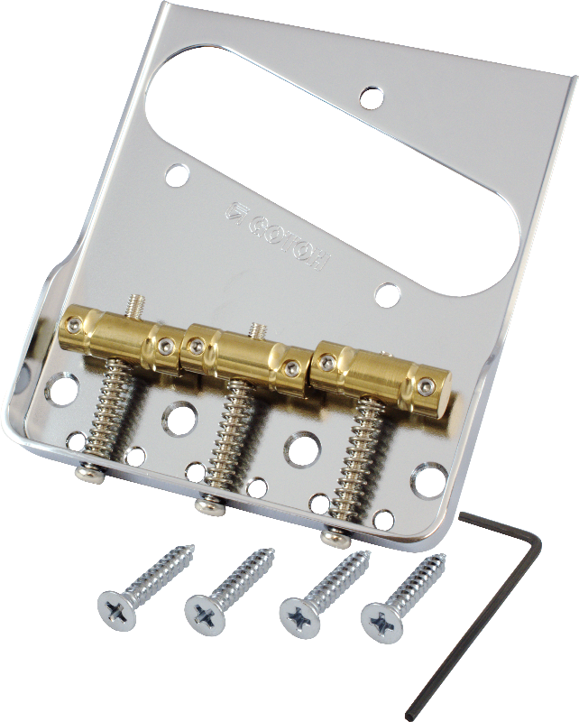 Gotoh, Vintage Tele, Cut Down Sides, In Tune Saddles - Gotoh Tele Bridge Saddles (642x800), Png Download