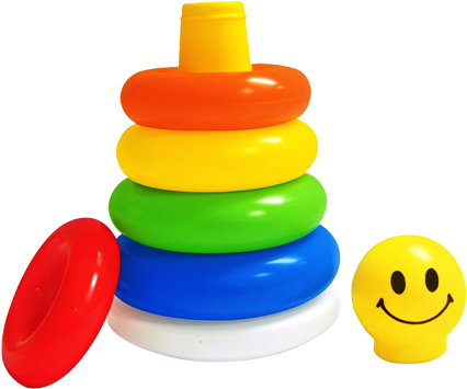 Baby Toys Png Png - Little's Junior Ring (multicolour) (470x450), Png Download