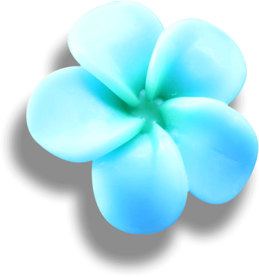 Blue Frangipani (650x650), Png Download