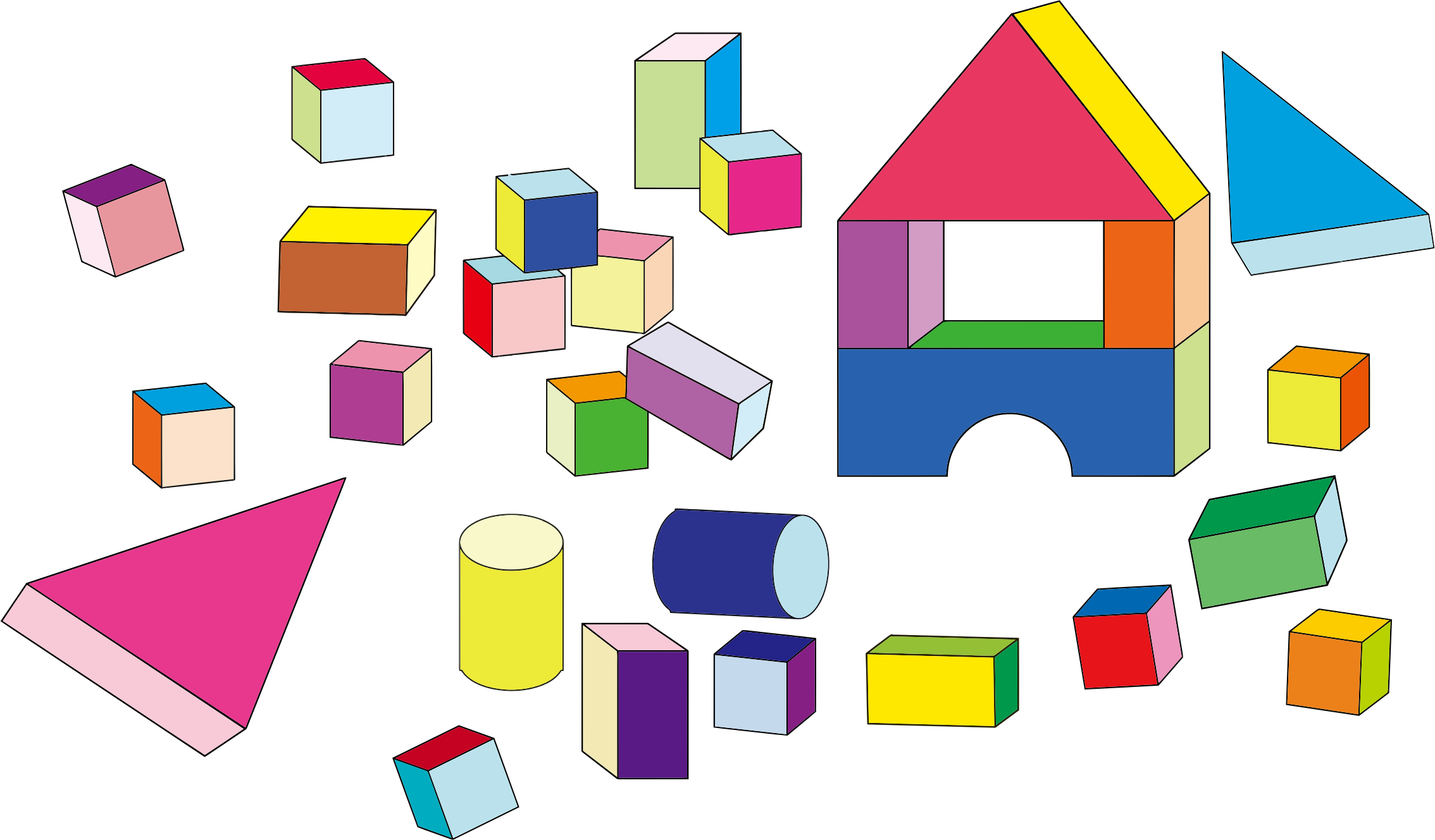 This Free Icons Png Design Of Building Block Toys (2268x1328), Png Download