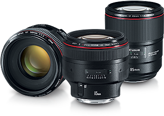 Standard And Medium Telephoto - Canon Ef 85mm F/1.4l Is Usm Lens (400x300), Png Download