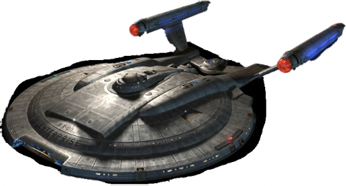 Star Trek Ship Png - Flying Saucer Star Trek (488x263), Png Download