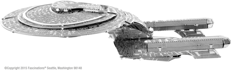 Fascinations Metal Earth Star Trek Enterprise Ncc-1701-d (800x285), Png Download