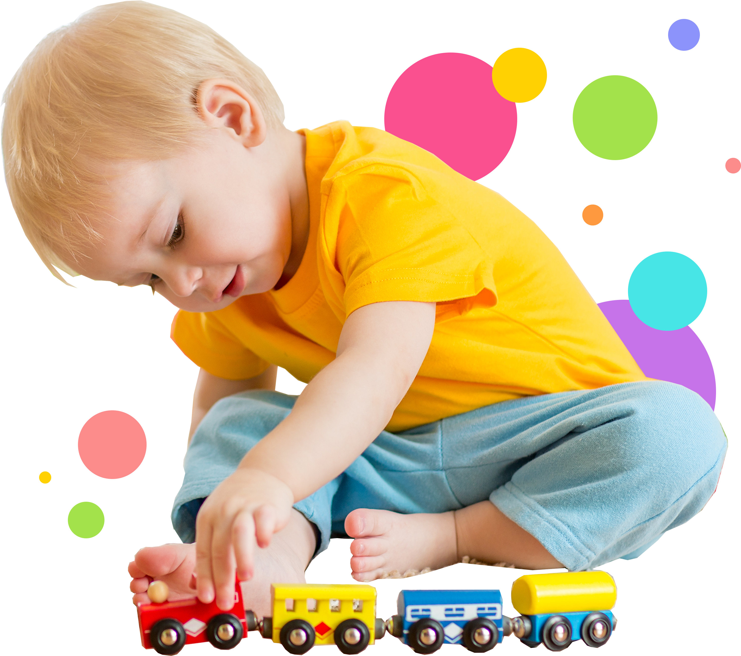 Kid Playing With Toys Png (3909x3209), Png Download
