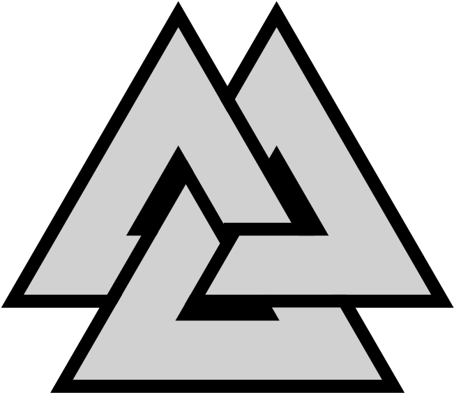 Valknut Symbol Triquetra - Asatru Volknot Do Right Odinist Symbol Asatru Volknot (675x600), Png Download