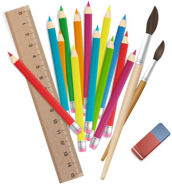 Crayons Stylos Crayons Png - Colored Pencils Png (700x700), Png Download
